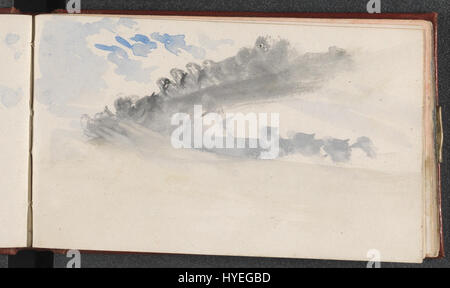 Joseph Mallord William Turner 'The Channel Sketchbook' est une collection de ses croquis documentant la région de la Manche, montrant sa maîtrise de la lumière et des effets atmosphériques. Banque D'Images