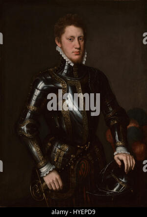 Cercle d'Antonis Mor van Dashorst (Portrait d'un homme en armure Google Art Project Banque D'Images