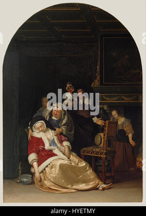 Frans van Mieris l'ancien (la visite chez le médecin néerlandais Google Art Project Banque D'Images