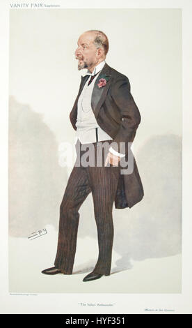 Marquis di San Giuliano Vanity Fair 19 Février 1908 Banque D'Images