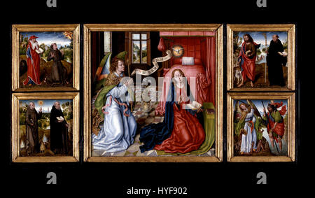 Maître de la Légende de sainte Ursule triptyque de l'annonciation Google Art Project Banque D'Images