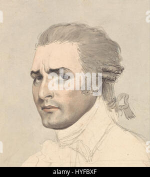 Thomas ROWLANDSON Étude Portrait de John Philip Kemble Google Art Project Banque D'Images