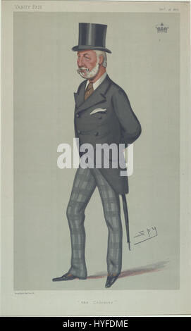 L'illustration de William Drogo Montagu dans Vanity Fair du 28 décembre 1878 capture la satire sociale de l'époque. L'image représente le style et les commentaires typiques du magazine, en se concentrant sur l'élite et les cercles à la mode de l'époque. Banque D'Images