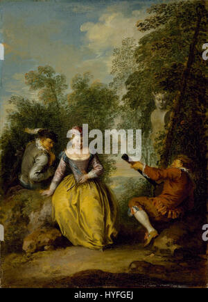 Jean Baptiste Pater un Concert Pastoral Google Art Project Banque D'Images