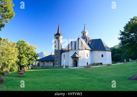 France, Savoie (73), vallée des Belleville, Villefranche-sur-Saône, chapelle Notre-Dame-de-la-Vie // France, Savoie, vallée des Belleville, saint M Banque D'Images