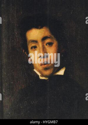 Ce portrait de Kawamura Kiyoo représente Tokugawa Iesato, le 15e chef de la famille Tokugawa, qui a joué un rôle important dans la modernisation du Japon à la fin du 19e et au début du 20e siècle. Le portrait reflète son influence sur la restauration de Meiji au Japon. Banque D'Images