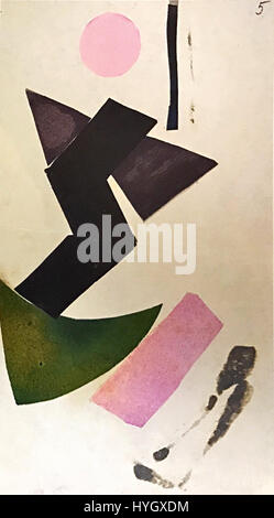 Objectif 5 (composition non Rozanova, 1915) Banque D'Images