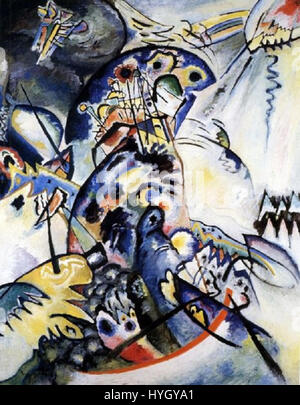 Blue Crest par Wassily Kandinsky, 1917 Banque D'Images