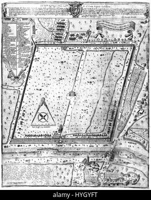 Lazzaretto di Milano de Brunetti est une représentation historique du Lazzaretto, une station de quarantaine de Milan. L'œuvre souligne l'importance du bâtiment dans le contexte de la santé et de la lutte contre les maladies au XVIIe siècle. Banque D'Images