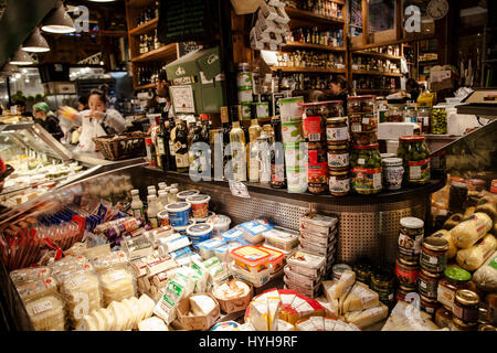 Marché public de Granville Island, la cuisine gastronomique à Vancouver British Columbia Canada Banque D'Images