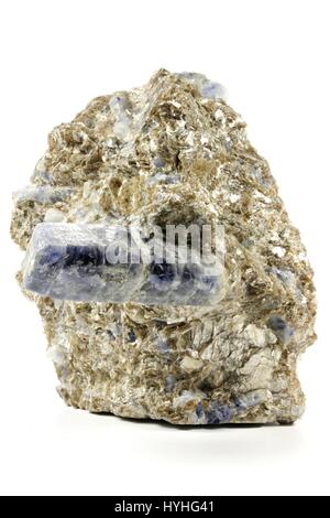 Sapphire niché dans la roche trouvés dans la province de Badakhshan Afghanistan/ Banque D'Images