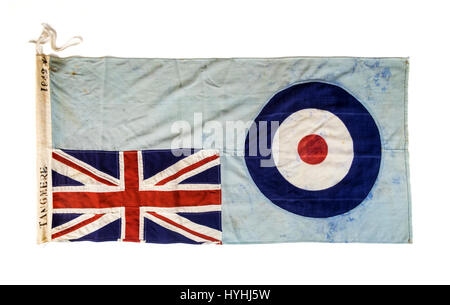 WW2 originale gare ensign pour RAF Tangmere, célèbre pour son rôle dans la bataille d'Angleterre. Douglas Bader et Johnie Johnson ont été postés ici. Banque D'Images