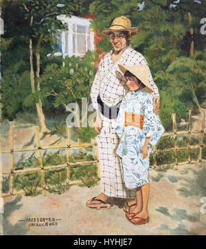 « Memories of August 1923 » de Kishida Reiko est une pièce réfléchie capturant l'importance émotionnelle et historique du séisme de Kanto en 1923 au Japon. L’œuvre évoque les thèmes de la mémoire, de la perte et des conséquences d’un désastre. Banque D'Images