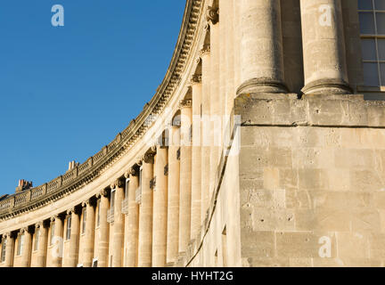 Bathstone terrasses à Bath, Angleterre. Banque D'Images