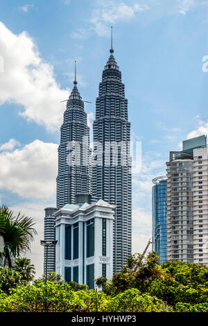 Les Tours Petronas, Kuala Lumpur, Malaisie Banque D'Images