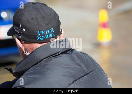 , Cumbria (Royaume-Uni). 4ème apr 2017. Windermere Cumbria au tournage de Pierre Lapin - La star du film -Peter Rabbit -est exprimé par James Corden .le tournage à Windermere background photos pour .cgi de M. Mcgregor's Landover comprennent l'adaptation de Beatrix Potter's classic histoire d'un lapin rebelle essayant de se faufiler dans un jardin potager. Produit par Animal Logic Entertainment (producteur)Animal Logic (Animation & VFX), Columbia Pictures, Olive Bridge Entertainment, Sony Pictures Animation, Sony Pictures Entertainment (SPE). Credit : Gordon Shoosmith/Alamy Live News Banque D'Images