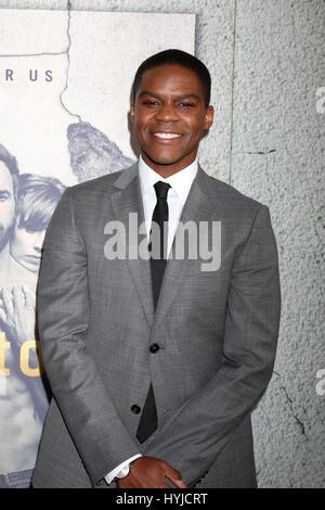 Los Angeles, Californie, USA. 4ème apr 2017. Jovan Adepo à arrivés pour la saison 3, les restes de Premiere Avalon Hollywood, Los Angeles, CA, le 4 avril 2017. Credit : Priscilla Grant/Everett Collection/Alamy Live News Banque D'Images