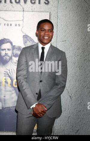 Los Angeles, Californie, USA. 4ème apr 2017. Jovan Adepo à arrivés pour la saison 3, les restes de Premiere Avalon Hollywood, Los Angeles, CA, le 4 avril 2017. Credit : Priscilla Grant/Everett Collection/Alamy Live News Banque D'Images