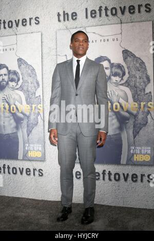 Los Angeles, Californie, USA. 4ème apr 2017. Jovan Adepo à arrivés pour la saison 3, les restes de Premiere Avalon Hollywood, Los Angeles, CA, le 4 avril 2017. Credit : Priscilla Grant/Everett Collection/Alamy Live News Banque D'Images