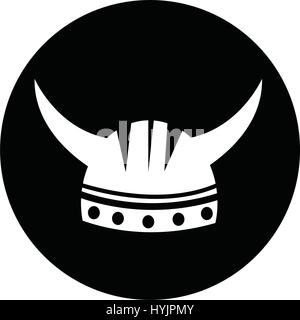 L'icône Casque viking Illustration de Vecteur