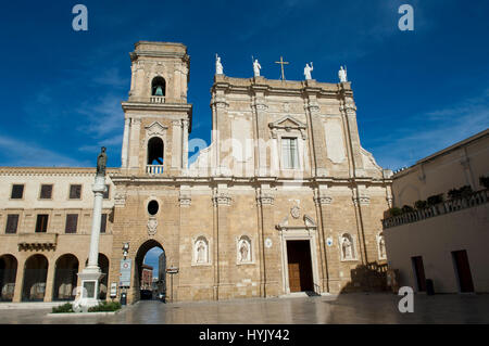 L'Italie, Pouilles Brindisi,Cathédrale, Basilique de Saint Jean le Baptiste, Banque D'Images