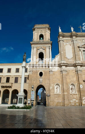 L'Italie, Pouilles Brindisi,Cathédrale, Basilique de Saint Jean le Baptiste, Banque D'Images