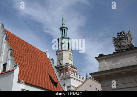 Hôtel de ville de Poznan dans la vieille ville Banque D'Images