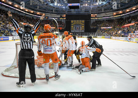 Les Panthers de Nottingham Ice Hockey Club en action Banque D'Images