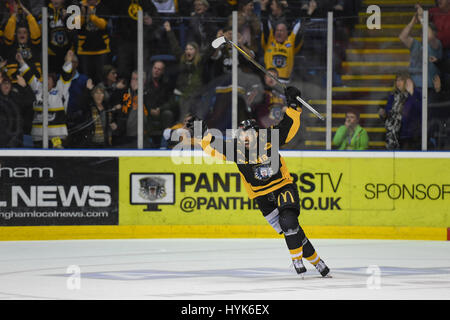 Les Panthers de Nottingham Ice Hockey Club en action Banque D'Images