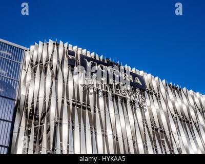 L'extérieur du magasin John Lewis à Victoria Gate, Leeds, Royaume-Uni. Banque D'Images