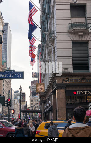 Du grand magasin Macy's, à Manhattan, New York City, USA Banque D'Images