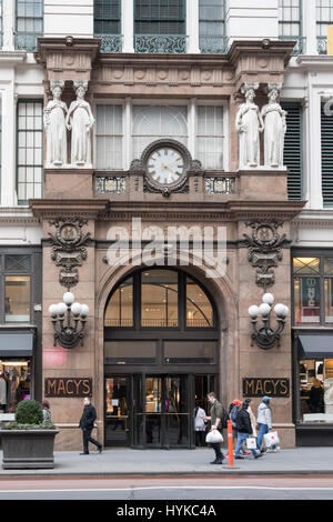 Du grand magasin Macy's, à Manhattan, New York City, USA Banque D'Images