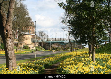 Scarborough dans le soleil du printemps Banque D'Images