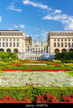 Parterre sur le Mont des Arts à Bruxelles - Belgique Banque D'Images