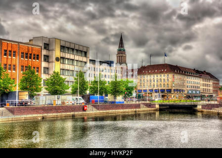 Vue sur le centre-ville de Kiel, Allemagne Banque D'Images