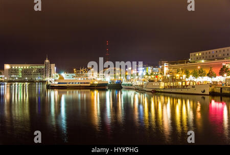 Bateaux dans le port de Kiel, Allemagne - Schleswig-Holstein Banque D'Images
