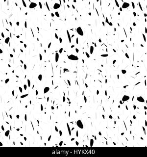 Modèle sans couture, points noirs dessinés à la main, texturé Illustration de Vecteur