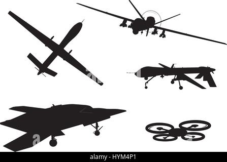 Arme. Jeu de drones Illustration de Vecteur