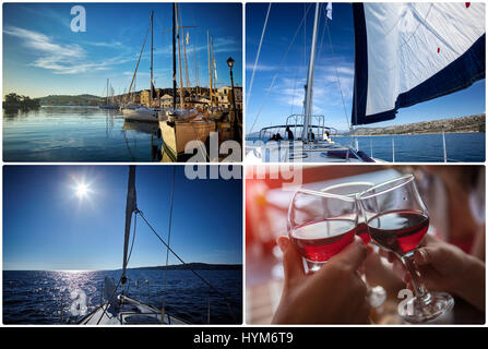 Collage de photos de voyage à partir de différentes villes de l'Europe Banque D'Images