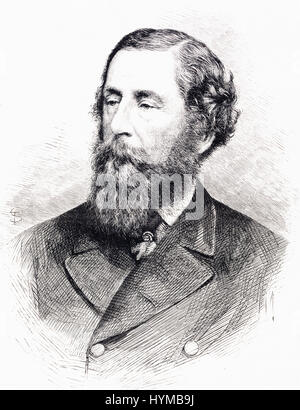 James Hamilton, 1er duc de Abercorn, 1811 - 1885, le Vicomte Hamilton et Marquis d'Abercorn. Homme politique conservateur britannique et homme d'État qui a siégé deux fois comme Lord Lieutenant d'Irlande. À partir de l'Univers Illustre publié 1867. Banque D'Images