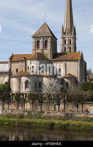 France, Hautes-Pyrénées, St Savin, église abbatiale de Saint-Savin-sur-Gartempe, 12e c Banque D'Images
