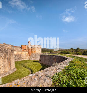 Forteresse de Salses-le-Chateau, Languedoc Rousssillon-, Pyrénées Orientales, France. Banque D'Images