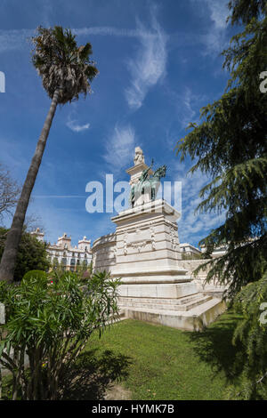 Cadix espagne- 1 avril : Monument à la Constitution de 1812, vue panoramique, Cadix, Andalousie, Espagne Banque D'Images