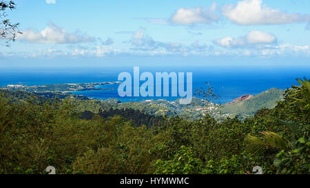 La Grenade Tropical Island - baie de Grand'Anse et Devils bay - mer des Caraïbes Banque D'Images