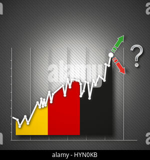 Drapeau de l'Allemagne bourse de la SLA, illustration Banque D'Images
