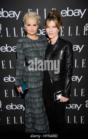 (L-R), actrice Debby Ryan et Robbie Myers arrive à la 6e conférence annuelle ELLE Women In Music célébration présenté par eBay au Boulevard3 le 20 mai 2015 à Hollywood, Californie. Banque D'Images