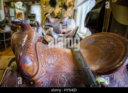 Selle vieux Cowboy Banque D'Images