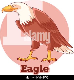 Eagle Cartoon ABC Illustration de Vecteur