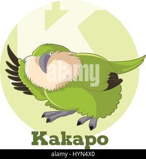 Kakapo Cartoon ABC Illustration de Vecteur