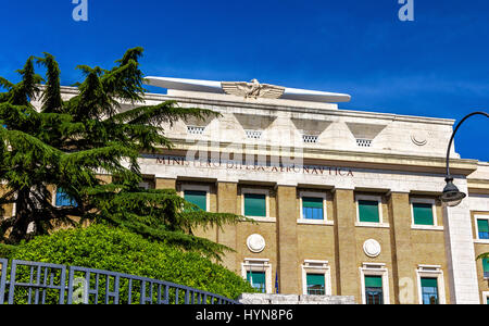 Bibliothèque centrale de l'Armée de l'air du ministère de la Défense à Rome, Italie Banque D'Images